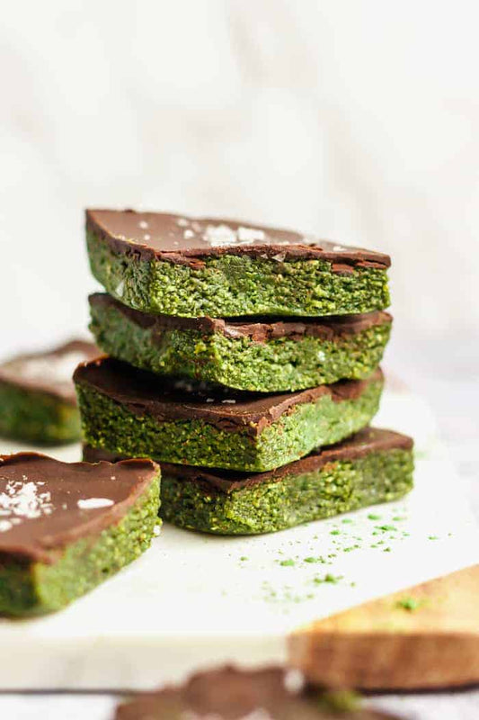 No-Bake Matcha Protein Bars Recipe